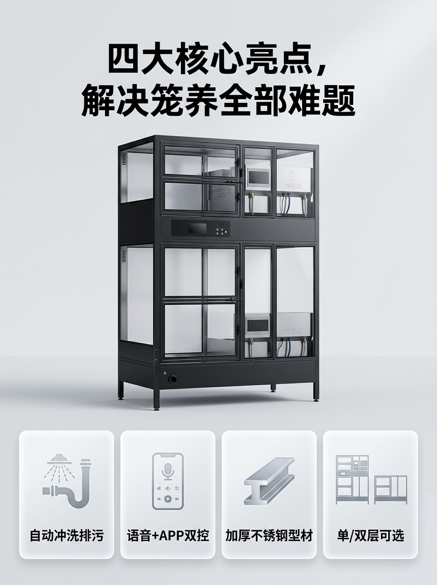 电商详情页第三屏，3:4 竖版，四大核心亮点总览。顶部居中放大… - 图片创意预览