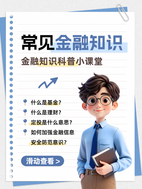 金融知识科普简约风3D人物小红书封面预览效果