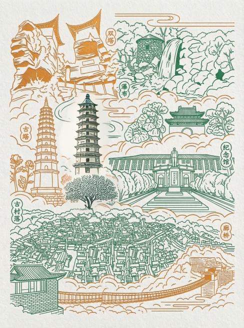 去掉涂鸦部分的塔，替换成茶树预览效果