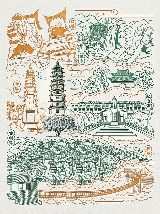 去掉涂鸦部分的塔，替换成茶树