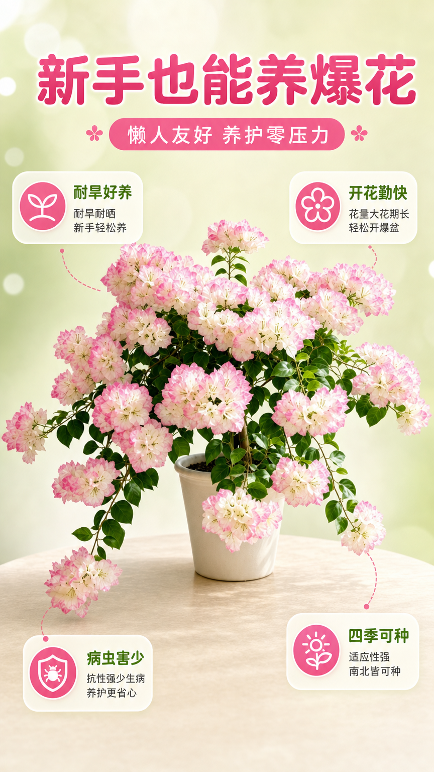 [商品] 使用【图1】5A级绿樱三角梅盆栽；保留完整植株形态、… - 图片创意预览