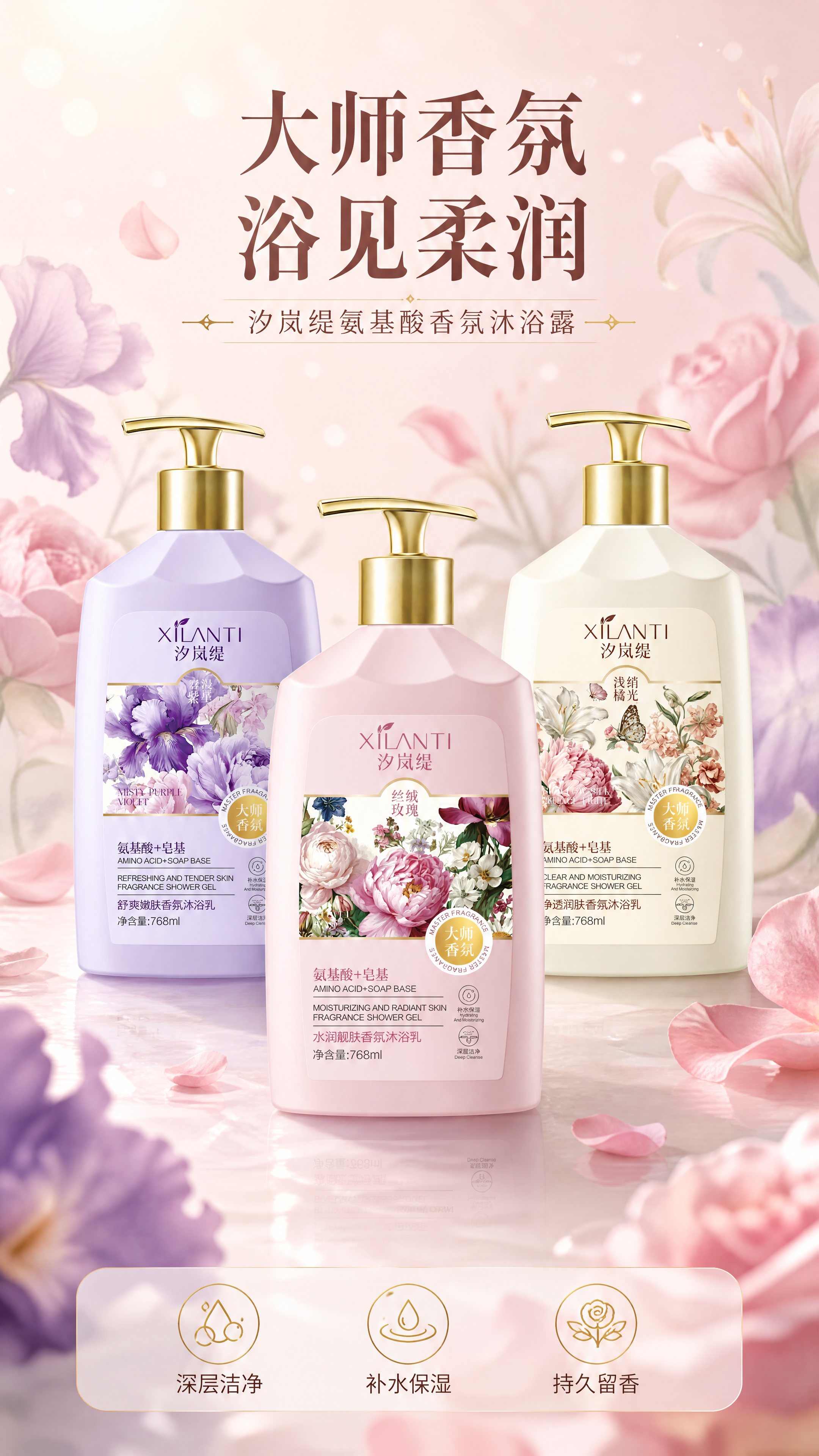 [商品] 使用【图1】丝绒玫瑰（粉色瓶身）、【图3】浅绡橘光（… - 图片创意预览