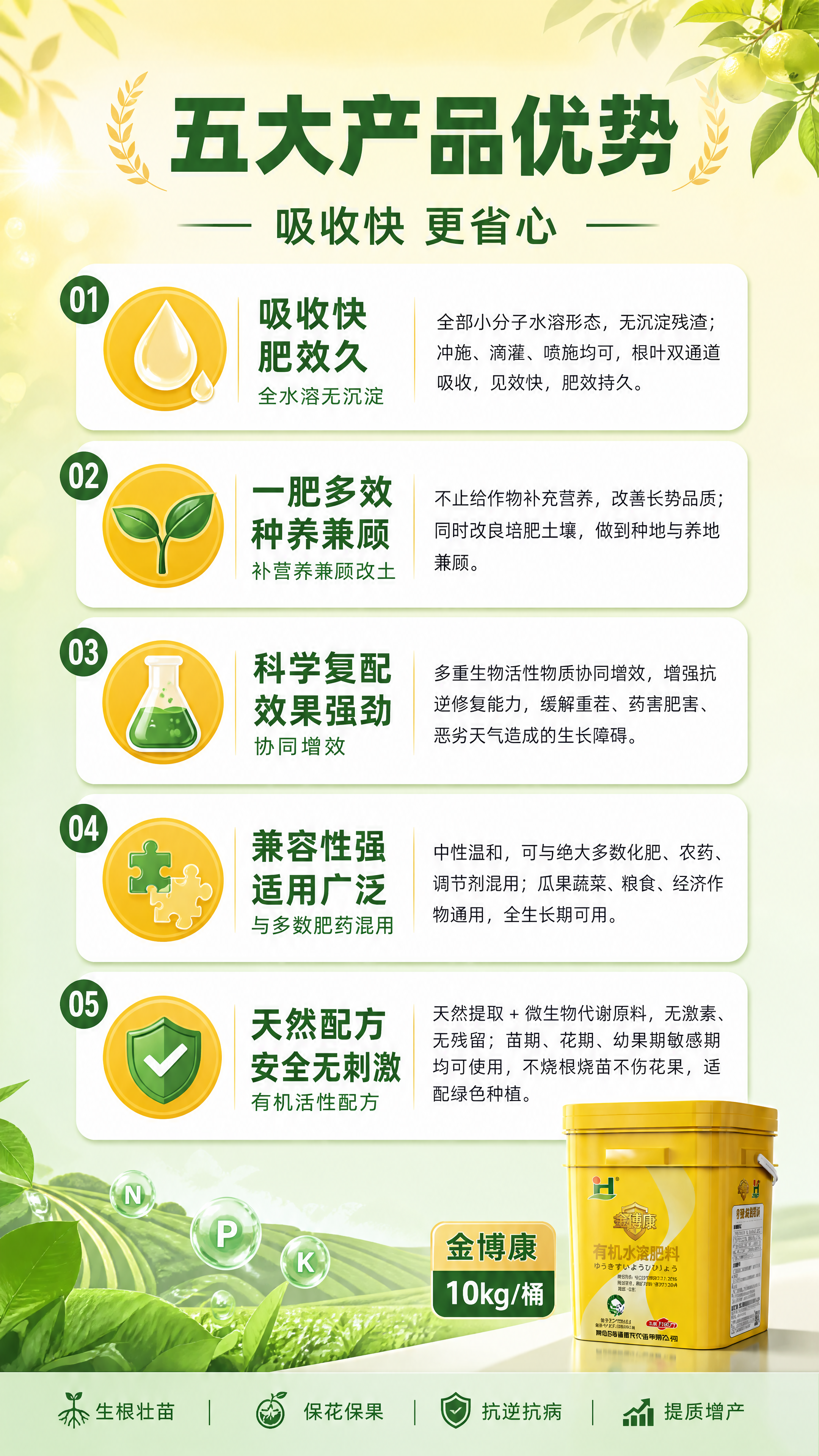 [第5张] 详情页五大产品优势-金博康产品优势信息图。本张使用… - 图片创意预览