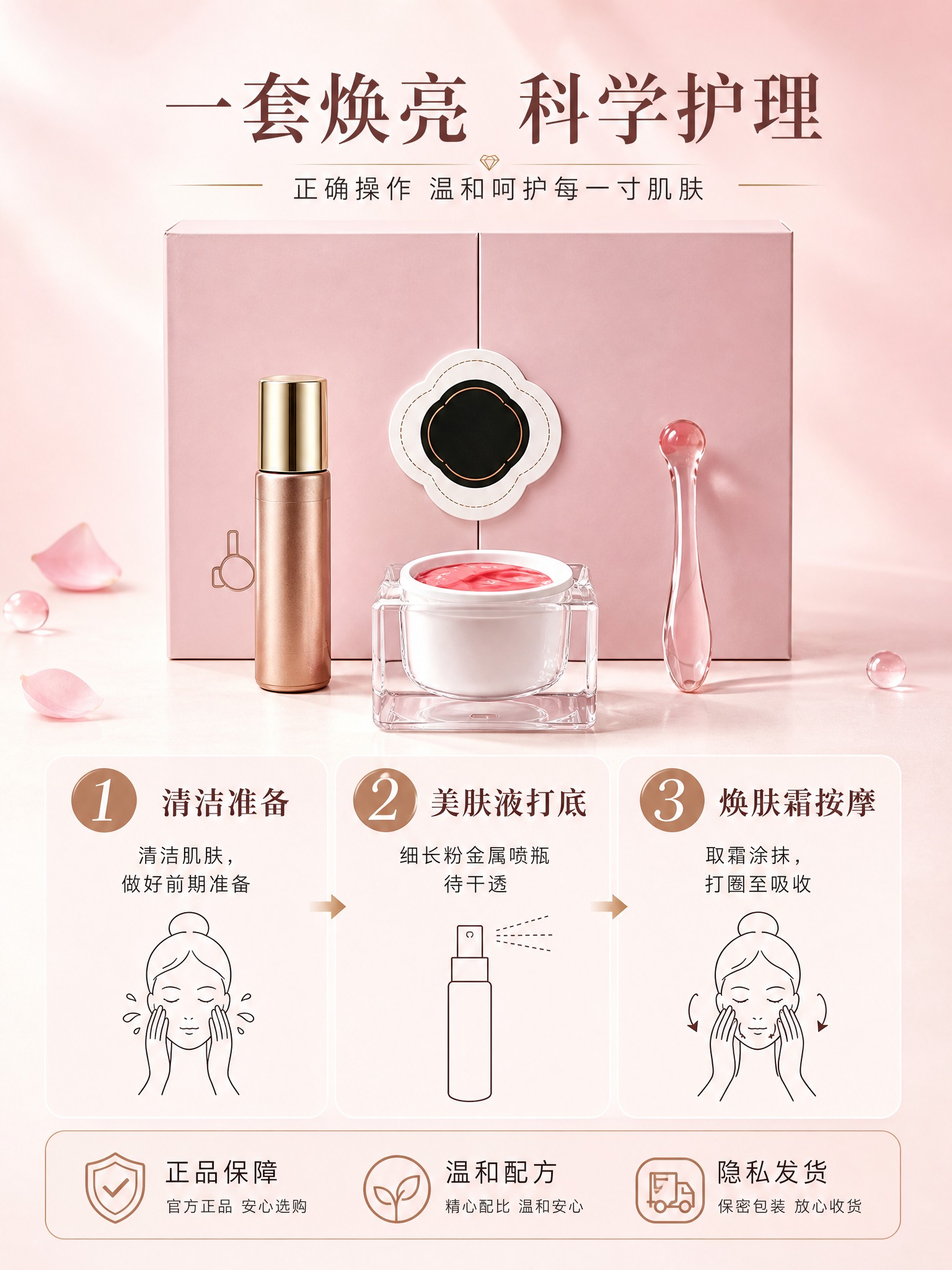 [主图-3] 套装全家福与使用方式展示 礼盒套组价值感 [统一… - 图片创意预览
