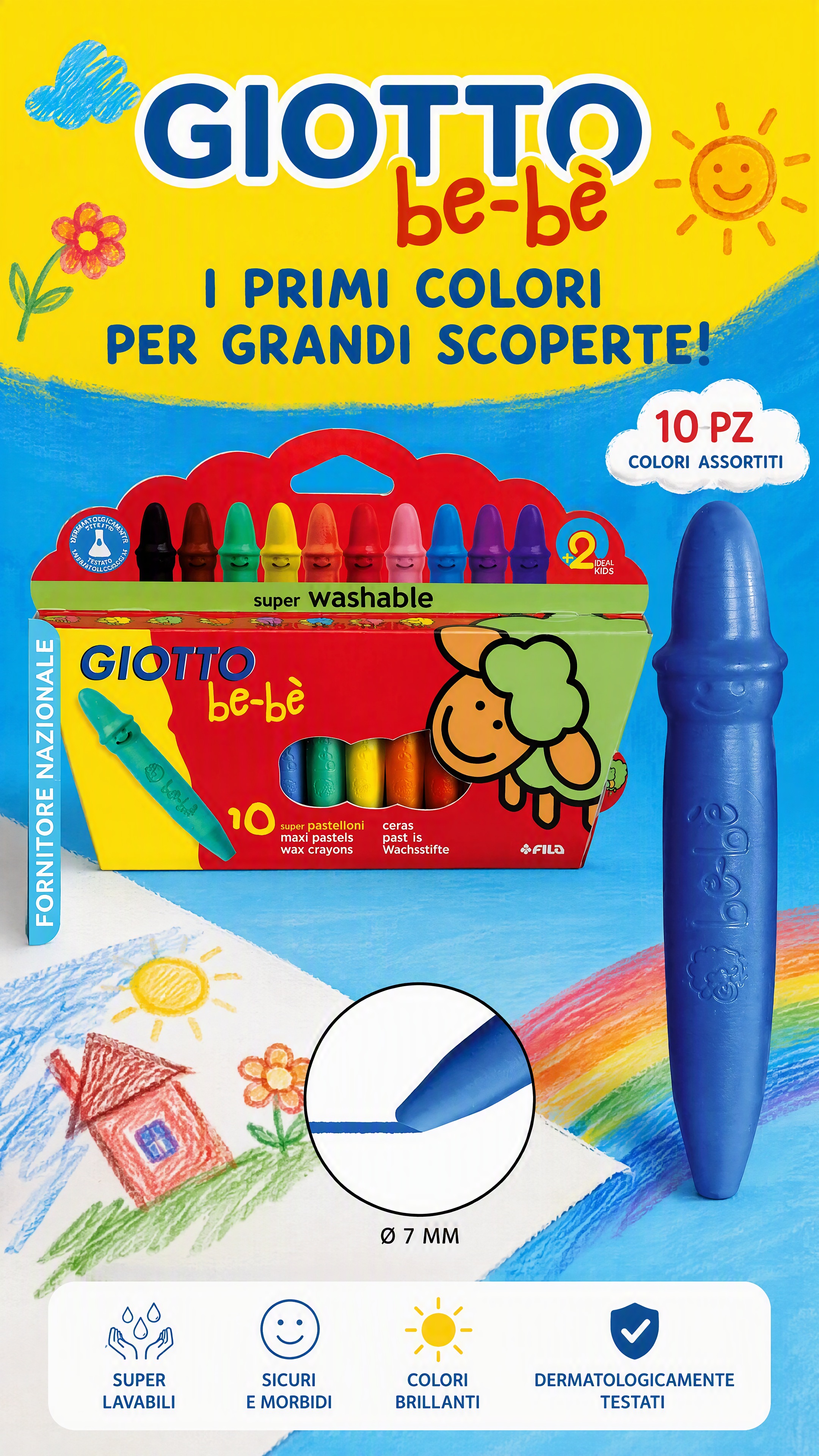 Poster prodotto pastelli colora… - 图片创意预览