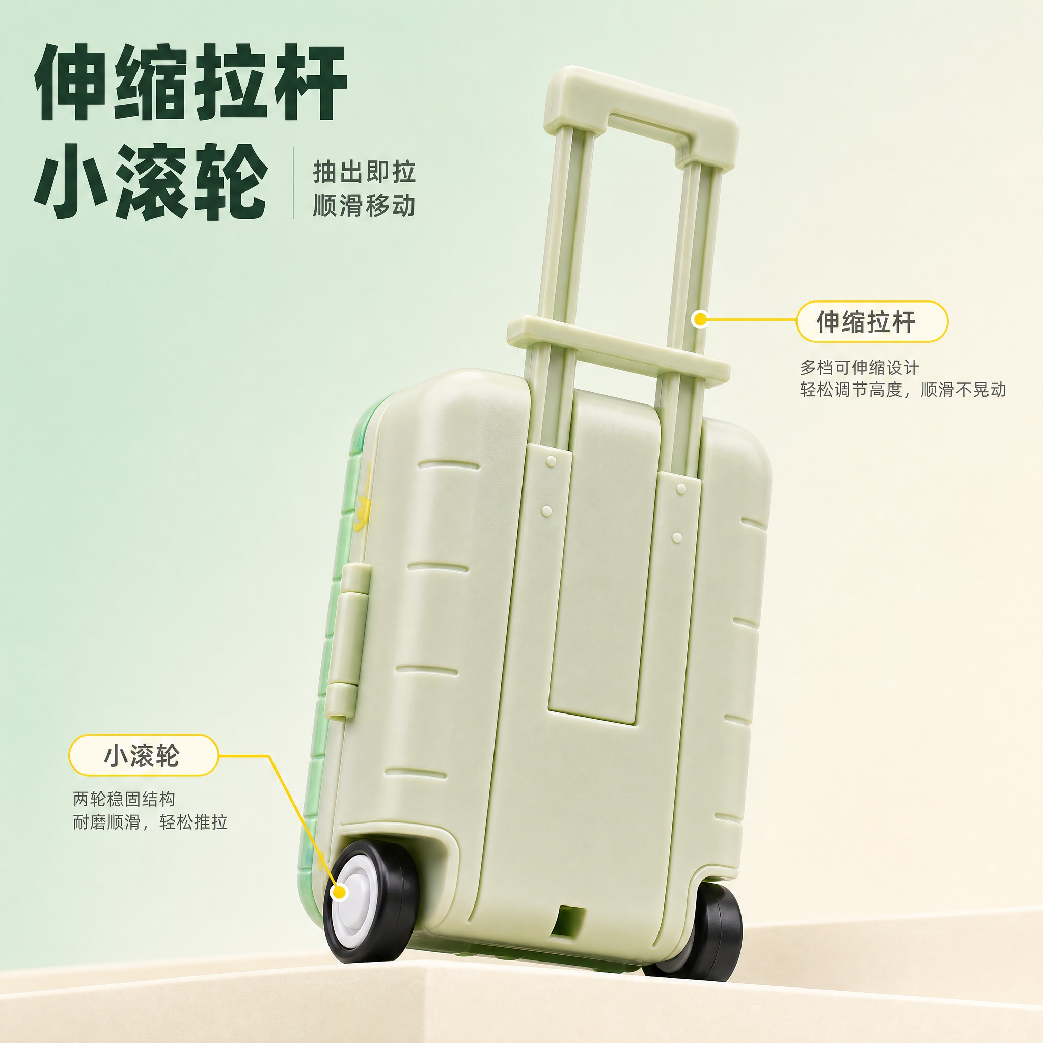 [主图-4] 迷你宠物公仔拉杆箱 结构功能图，唯一任务：讲清可… - 图片创意预览