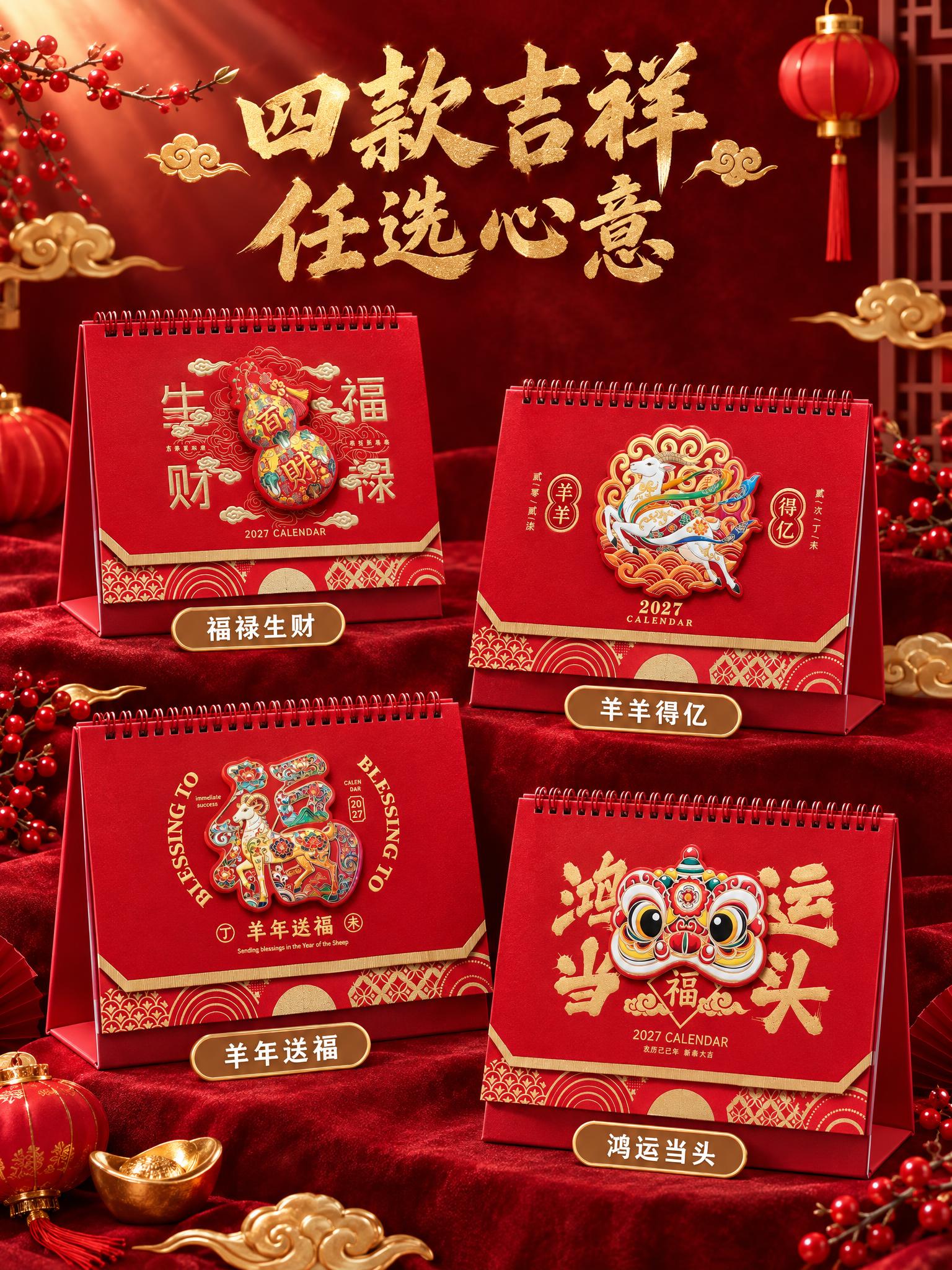 [商品] 使用【图1】福禄生财、【图2】羊羊得亿、【图3】羊年… - 图片创意预览