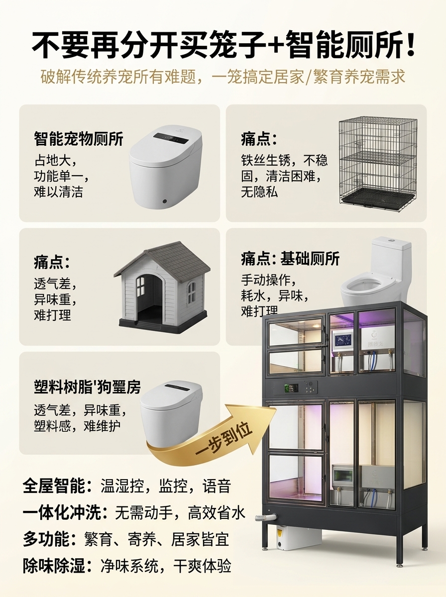 电商详情页第二屏，3:4 竖版，竞品痛点直击与对比破局。顶部居… - 图片创意预览
