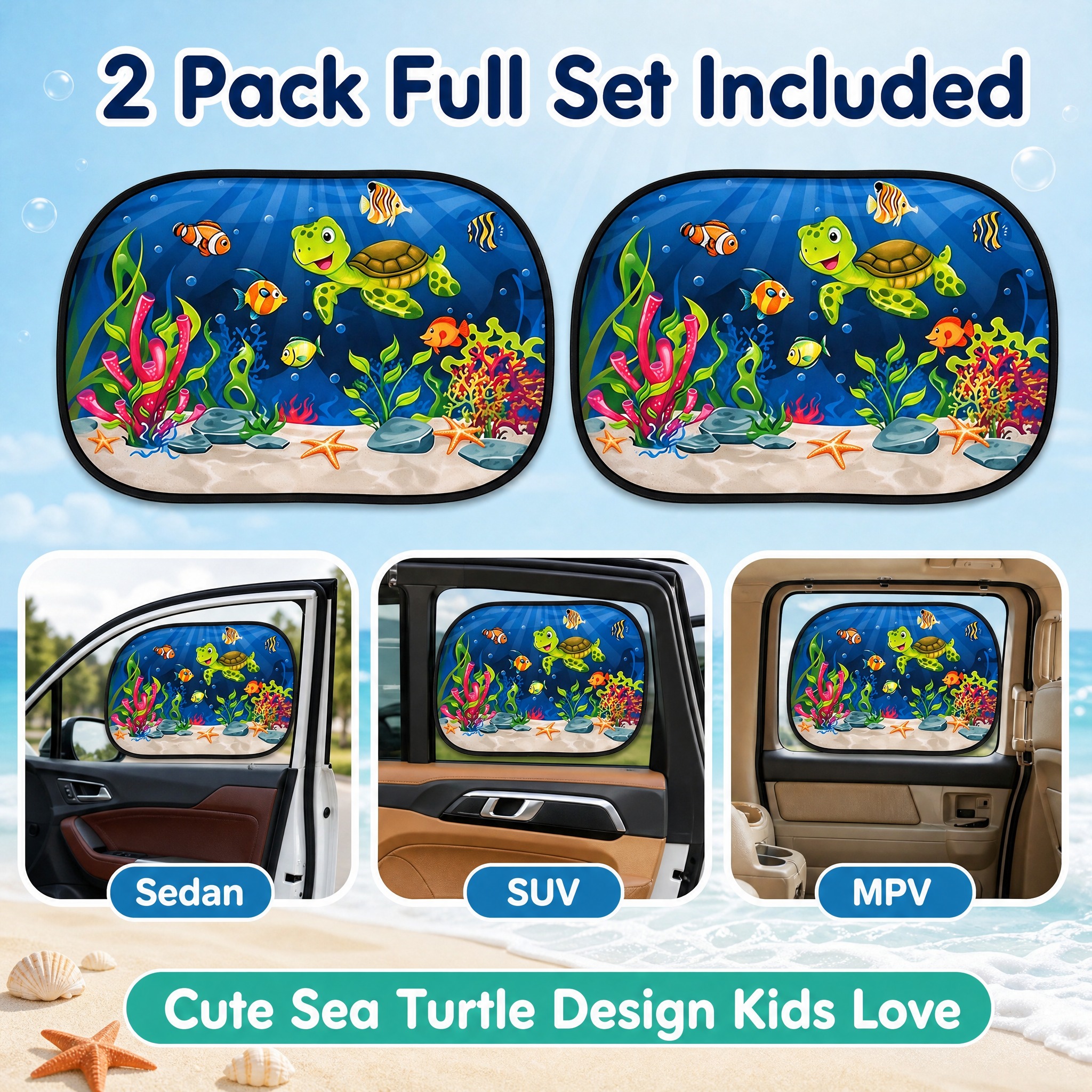 [主图-6] 2 Pack Car Side Window S… - 图片创意预览