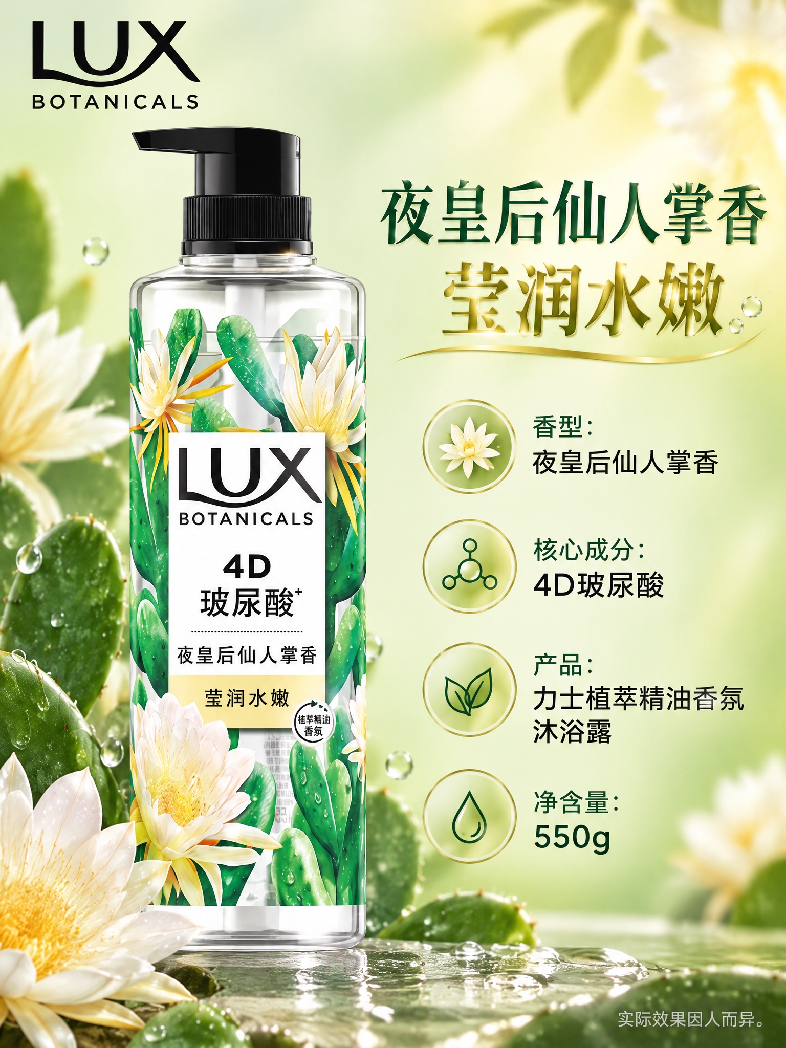 电商详情页单品介绍，3:4竖版，LUX BOTANICALS夜… - 图片创意预览