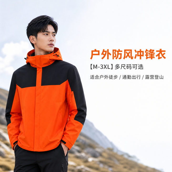 [主图-5] 尺码适用补充说明图，左侧真人场景右侧信息展示。保持产品外观（物理结构、材质质感、颜色）与输入产品图绝对一致，杜绝任何变形和色差，精细化处理。同一位亚洲男模特穿着，保持模特一致性。[氛围风预览效果