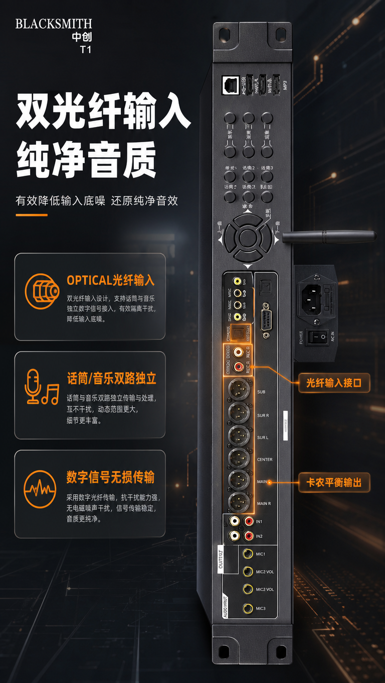 [商品] 使用【图1】BLACKSMITH中创T1效果器背面接… - 图片创意预览