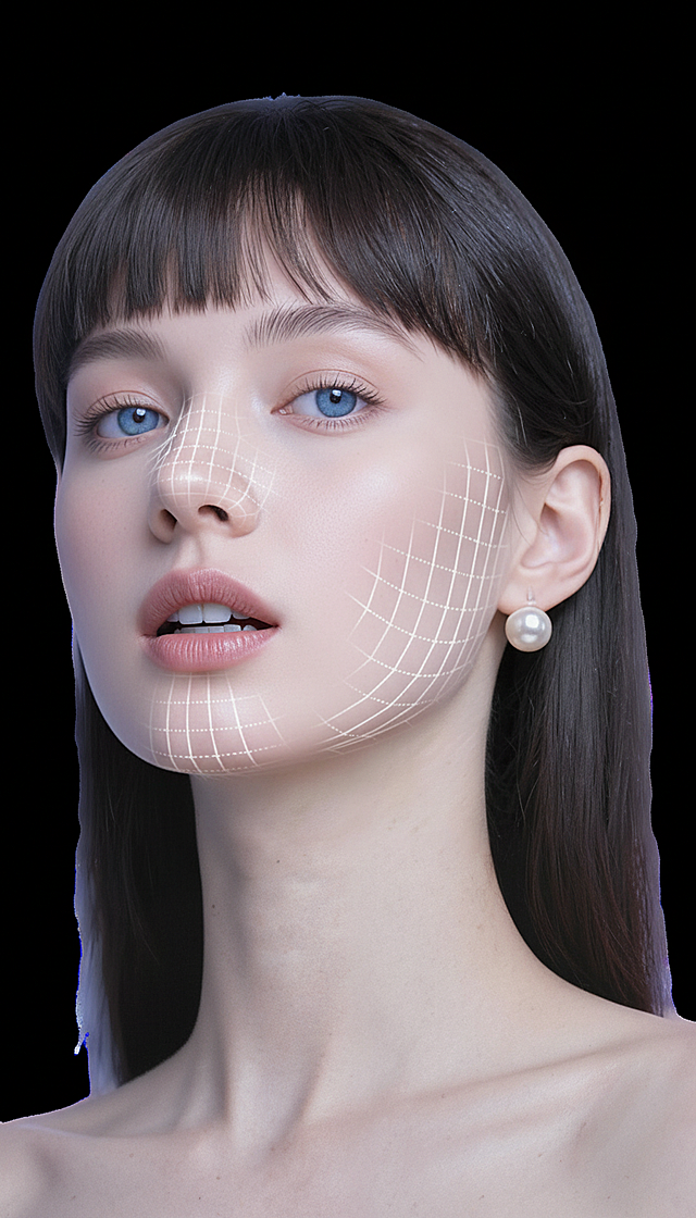 让模特张开嘴巴