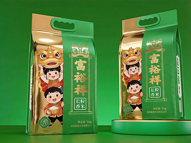 袋子中的金色有金属光泽材质