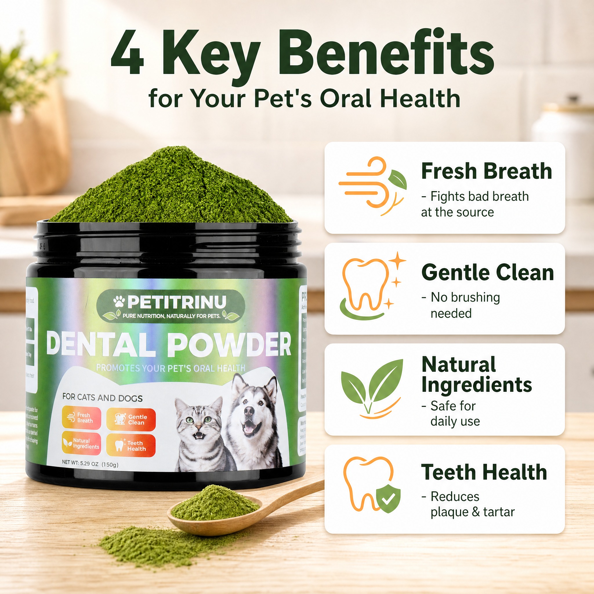 [主图-2] PETITRINU DENTAL POWDER宠… - 图片创意预览