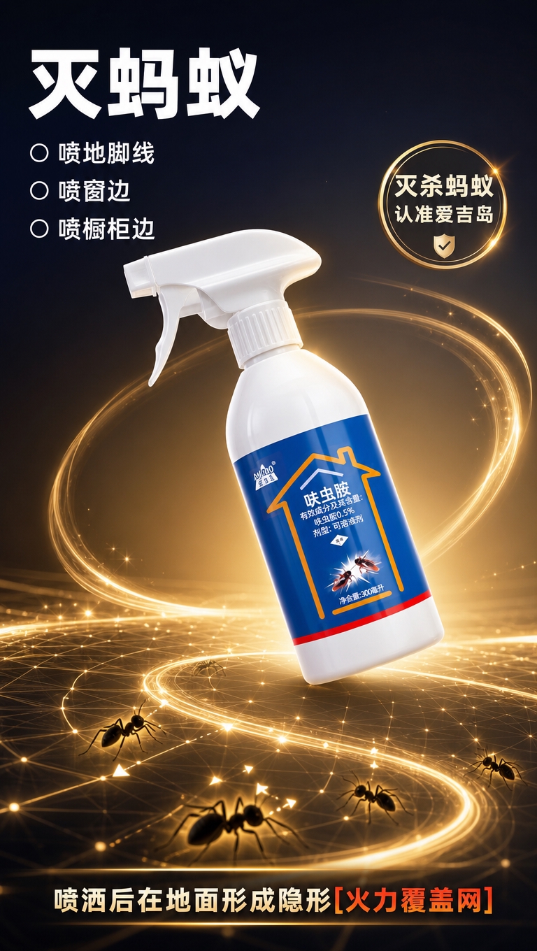 [商品] 使用【图11】爱吉岛呋虫胺杀虫喷雾；保留全部瓶身结构… - 图片创意预览
