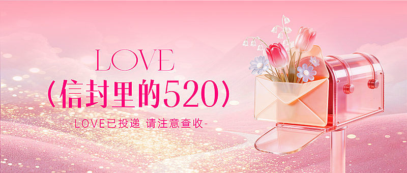 520情人节告白日信箱浪漫公众号首图