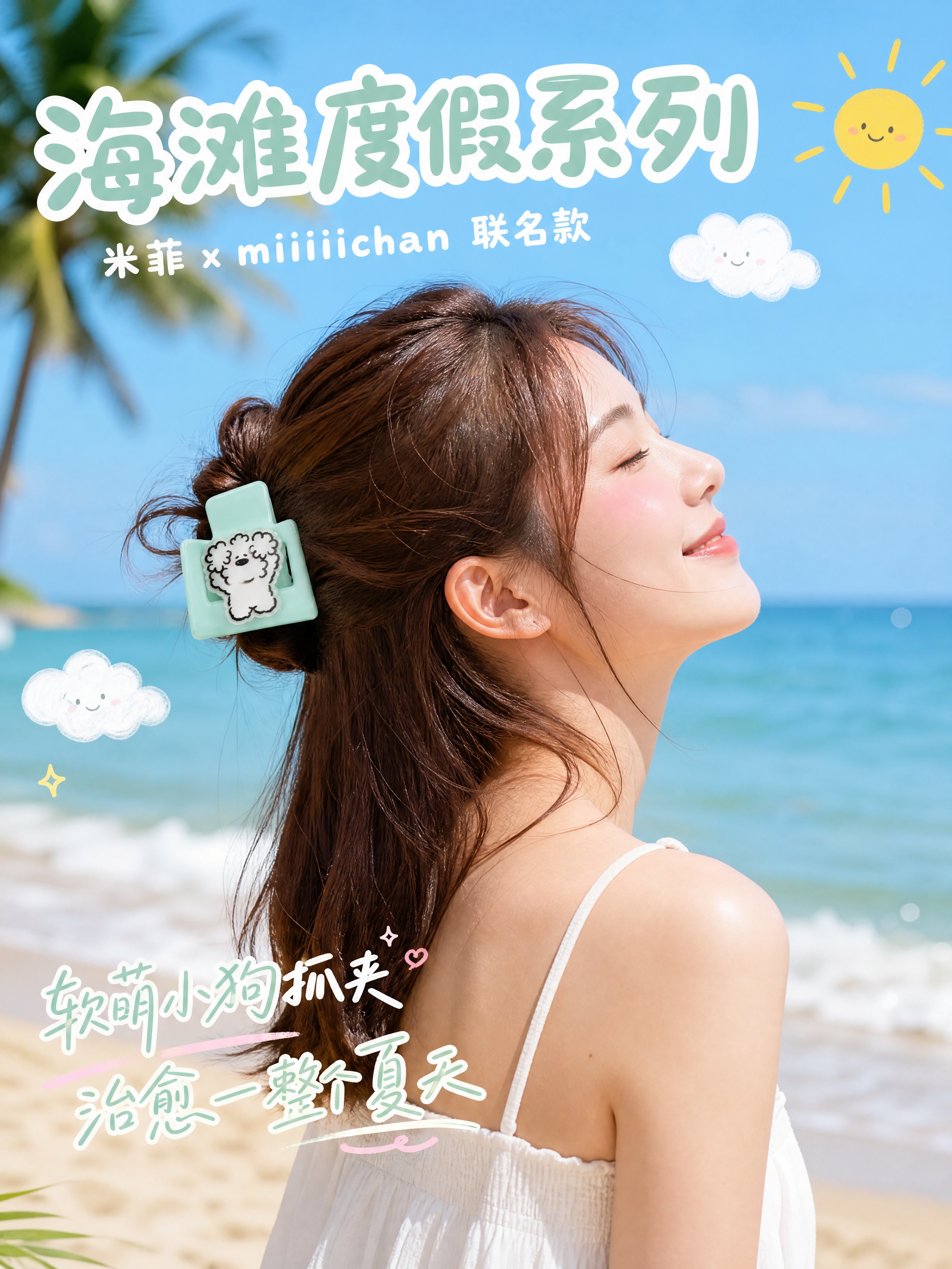 [详情页-1 头图海报] 米菲联名 miiiiichan 海滩… - 图片创意预览