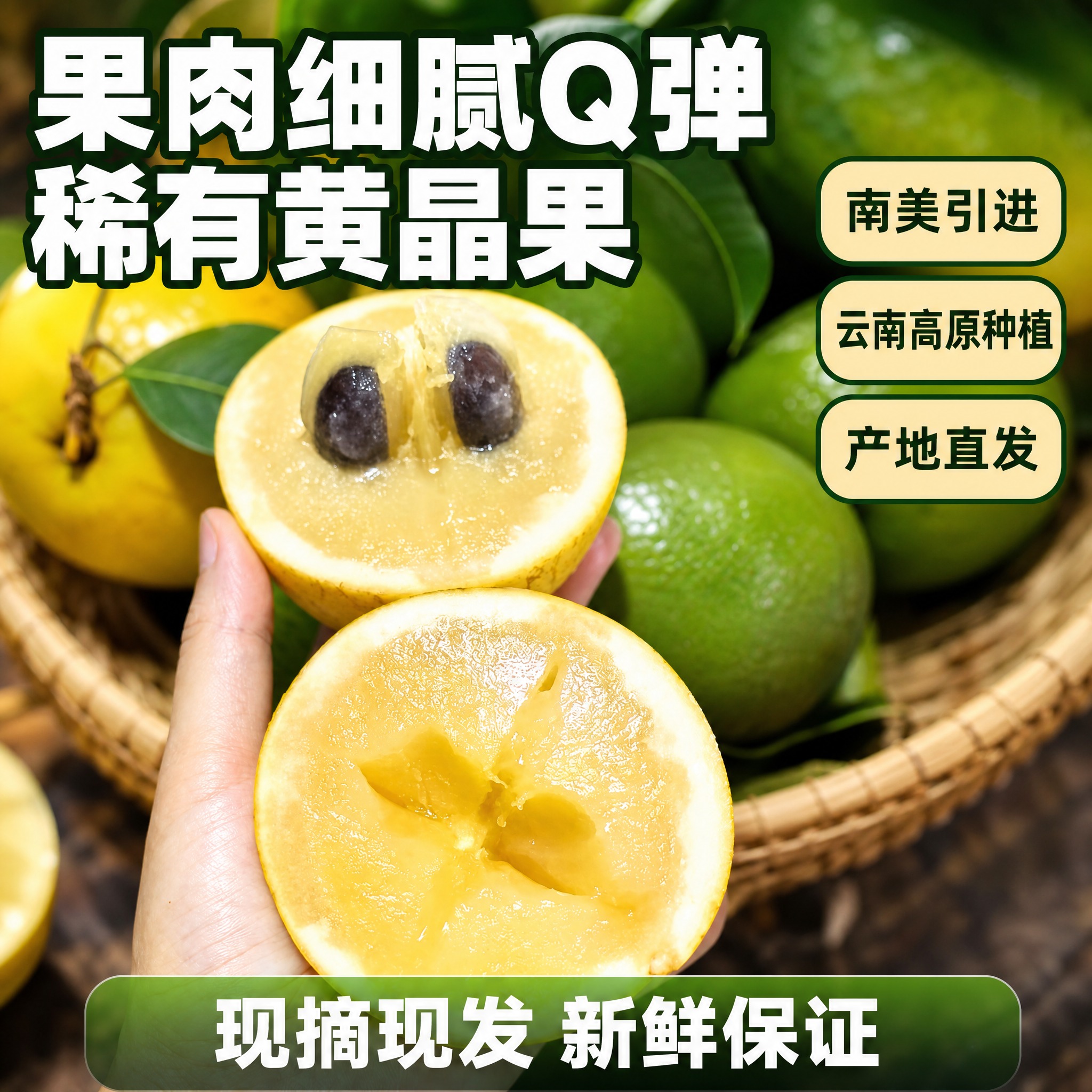 [主图-7] 云南高原黄晶果 拼多多爆款促销感主图 手持切面果… - 图片创意预览