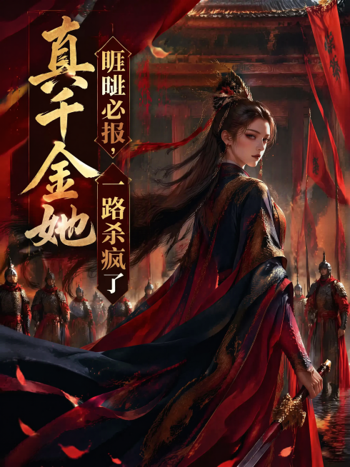 保持原图内容和风格不变，仅修改图片尺寸为600*800，保留标题文字"真千金她睚眦必报，一路杀疯了"清晰完整，古风侯府千金的画面内容不变预览效果