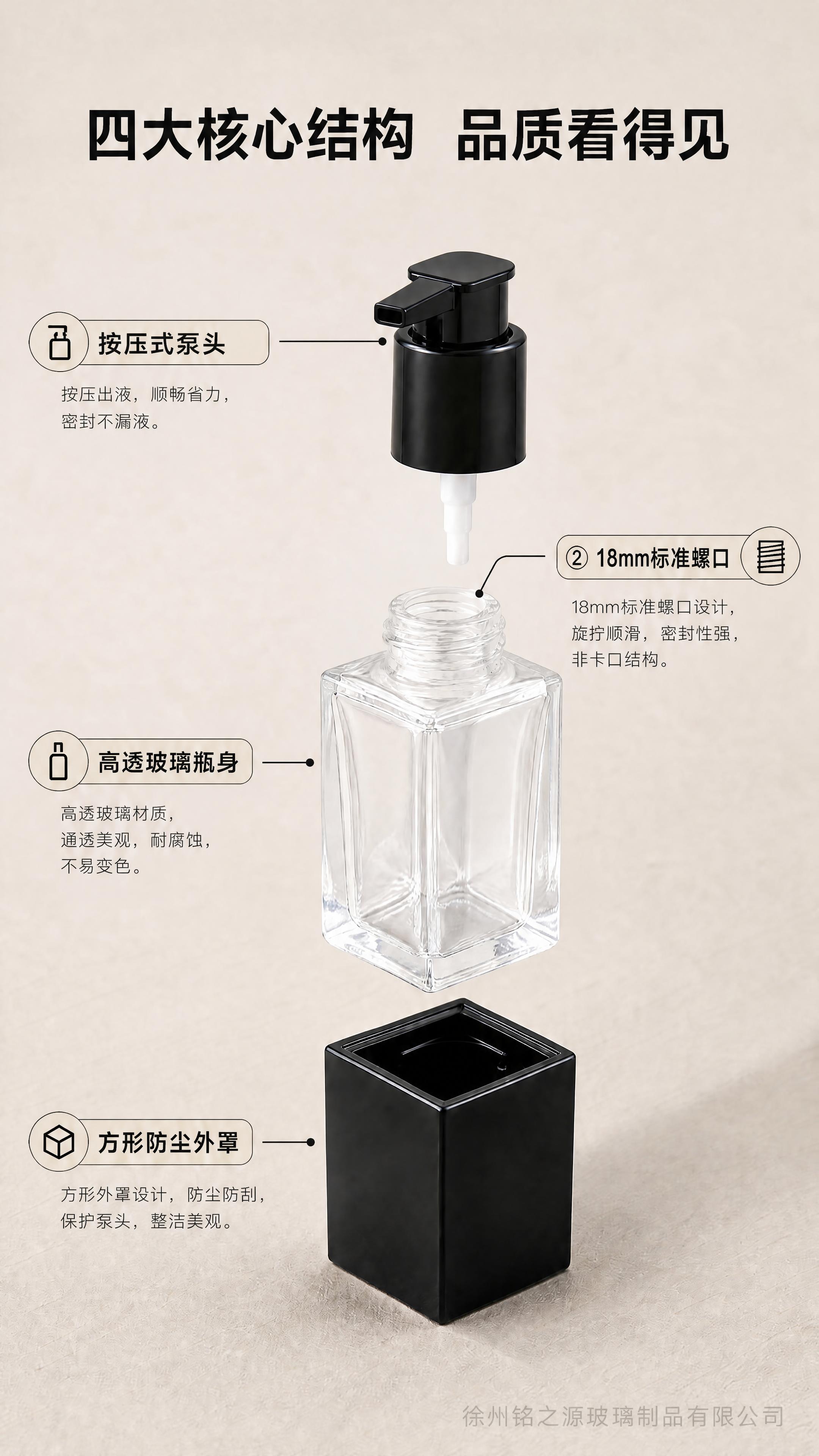 [商品] 基于【图1】四大核心结构页，将泵头样式替换为【图2】… - 图片创意预览