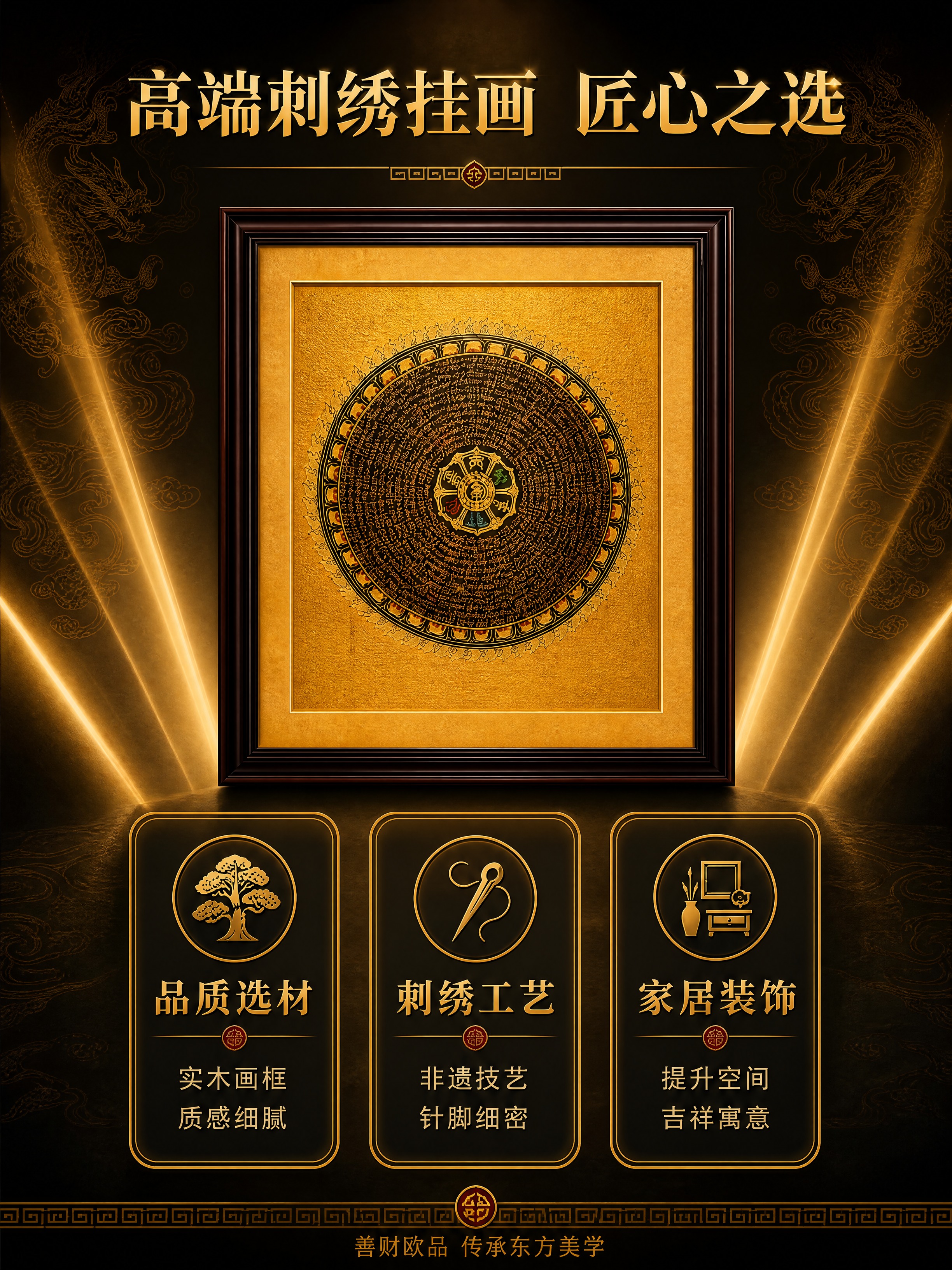 [商品] 使用【图4】六字真言坛城唐卡（局部刺绣细节展示用）；… - 图片创意预览
