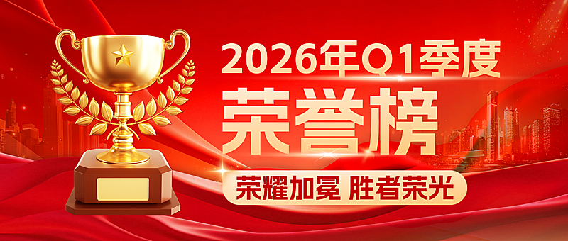 奖杯业绩喜报荣誉榜微信公众号首图