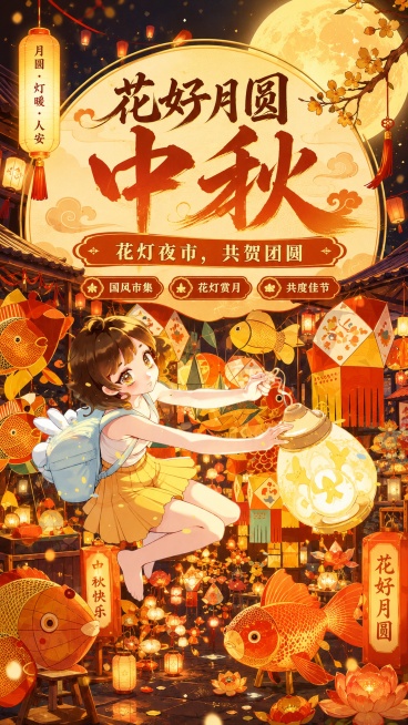 生成新中式插画预览效果