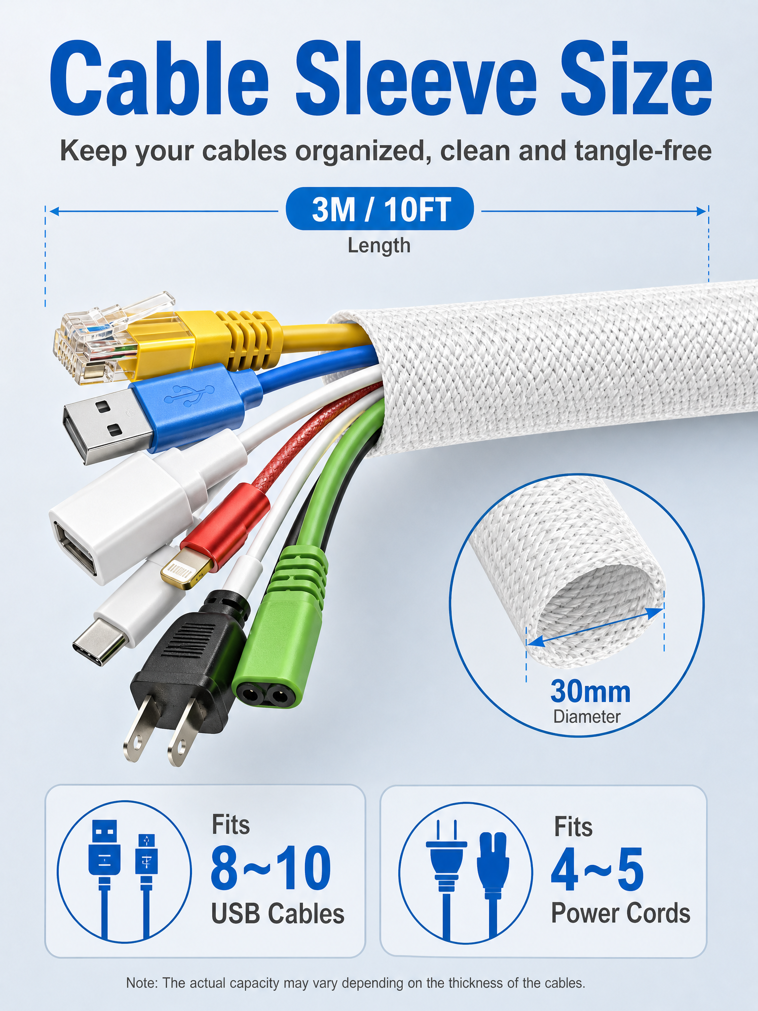 [主图-2] Nylon Braided Cable Slee… - 图片创意预览