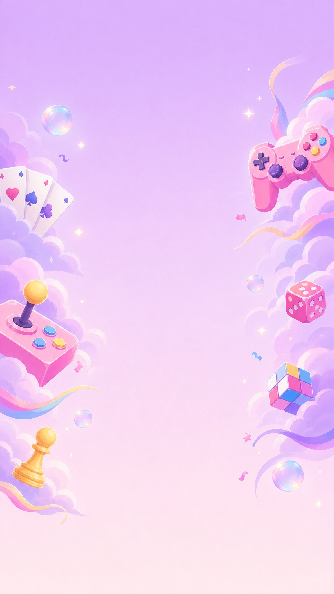 以参考图的配色和梦幻童趣插画风格为基调，生成同一张竖版长图背景… - 图片创意预览