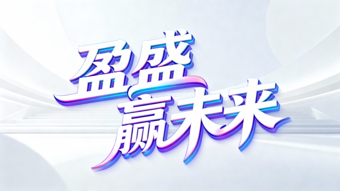 盈盛 赢未来，艺术字预览效果