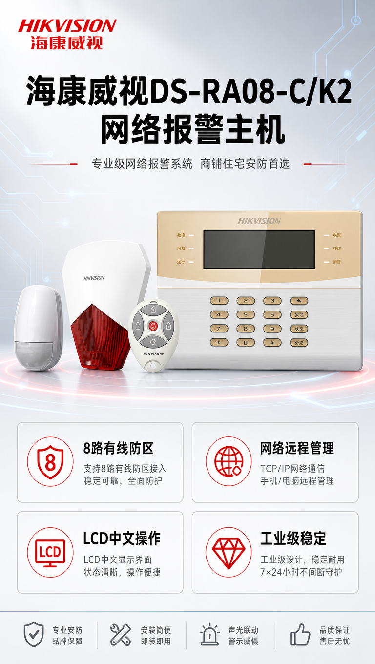 [商品] 使用【图1】海康威视DS-RA08-C/K2网络报警… - 图片创意预览
