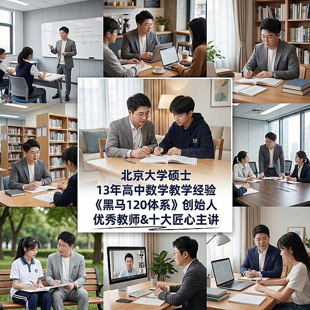 中间的图不要纯文字，需要有老师在辅导学生作业和文字融合在一起