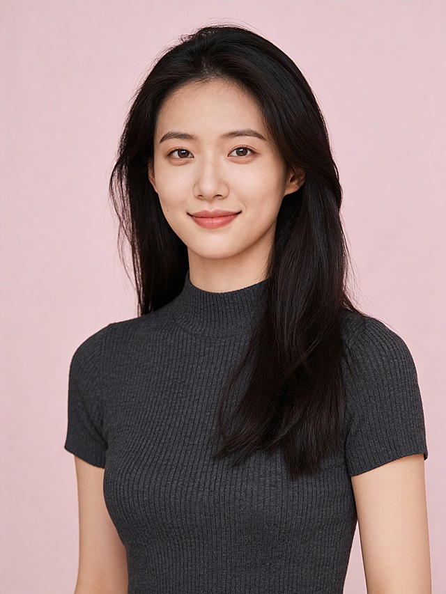 韩系元气女士形象照