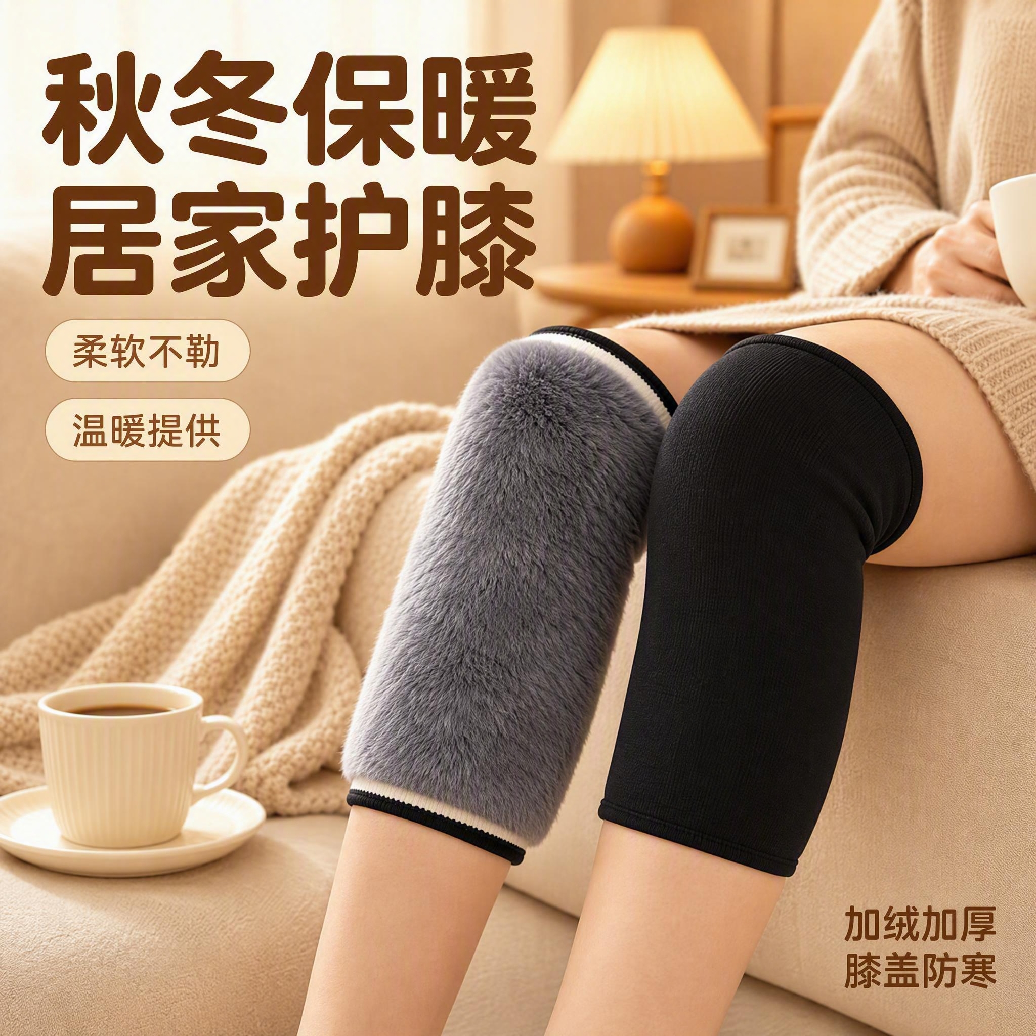 [主图-1] 秋冬保暖居家护膝首图，建立产品识别与温暖购买欲第… - 图片创意预览