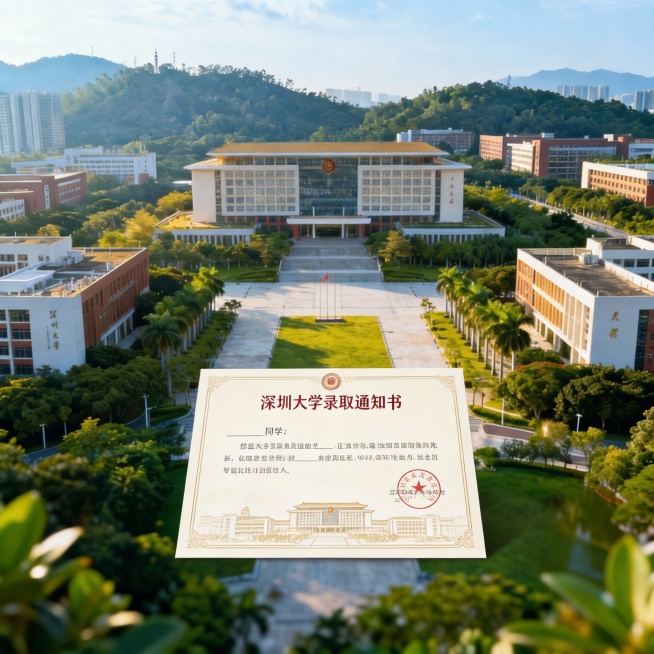 通知书改成深圳大学录取通知书预览效果