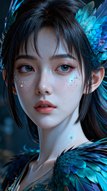 仙侠风格，国漫音乐，实现从人物特写到施法动作的自然过渡预览效果