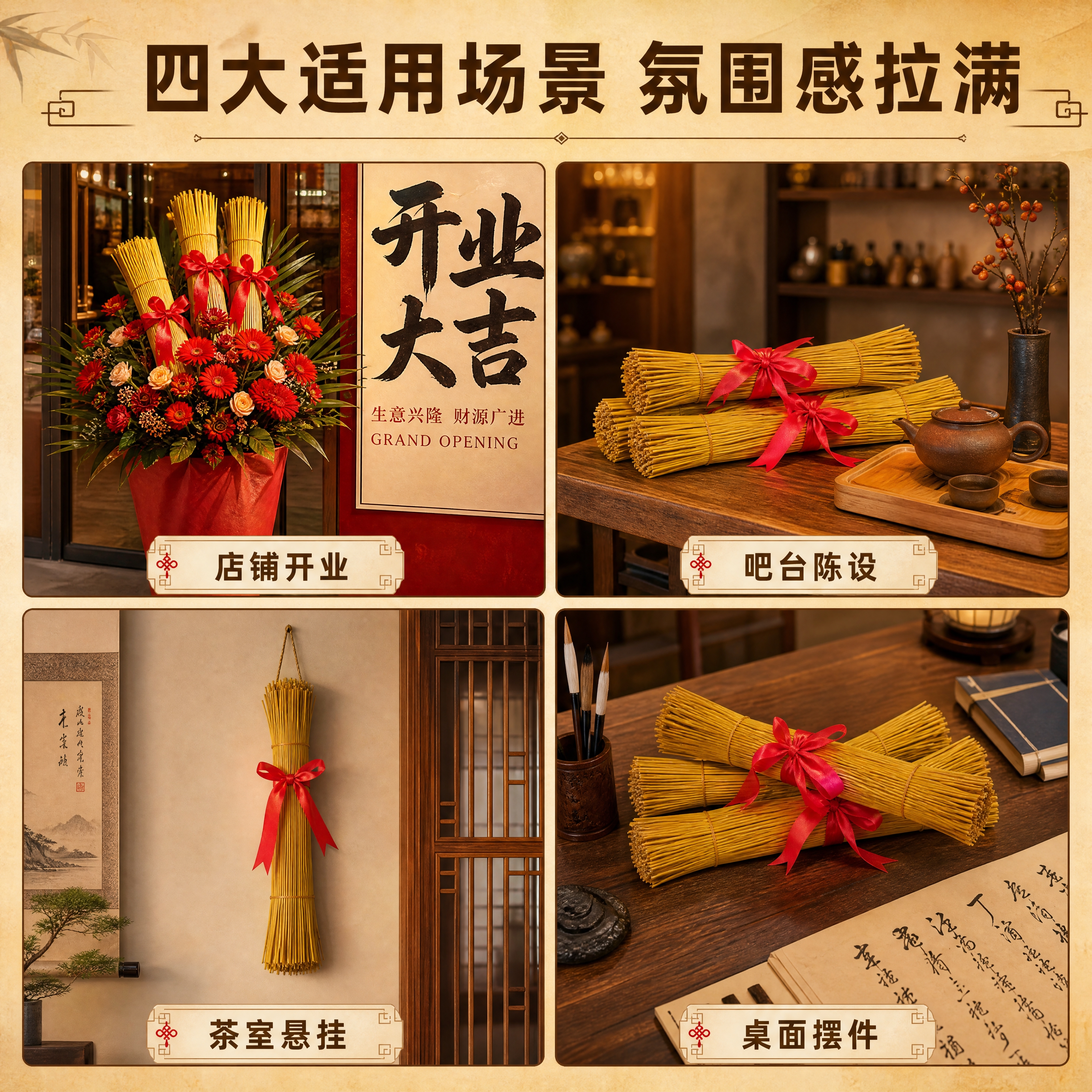 [商品] 使用【图2】【图4】去尾稻草捆红绳装饰束；保留稻草金… - 图片创意预览