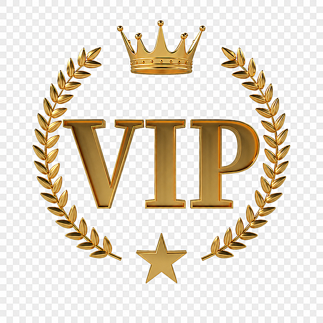 抠除背景，保留金色VIP皇冠麦穗五角星图案，生成透明PNG底