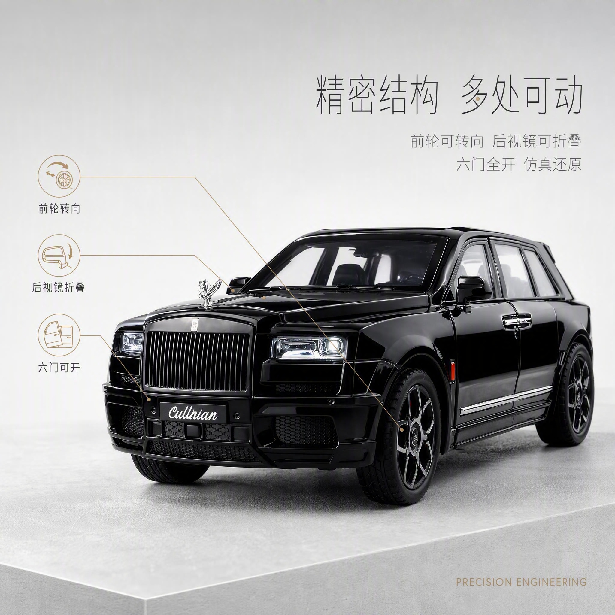 [主图-4] 可动结构展示图，主题为精密机械结构与多处可动设计… - 图片创意预览
