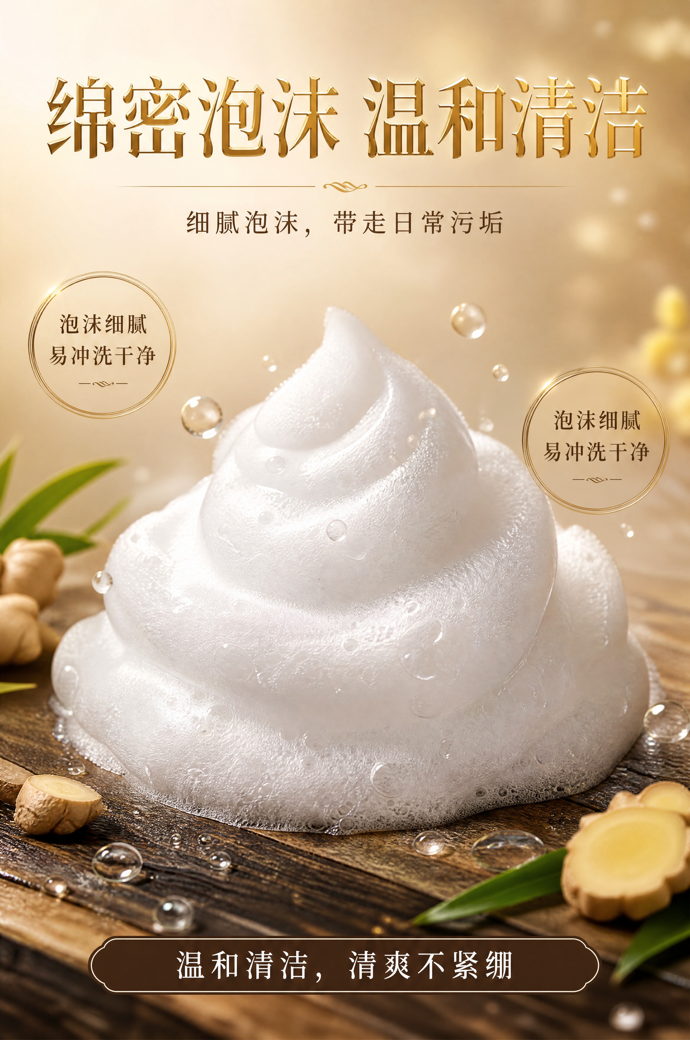 [商品] 本页不放洗发水瓶，无产品实物出镜。 [画面] 泡沫清… - 图片创意预览