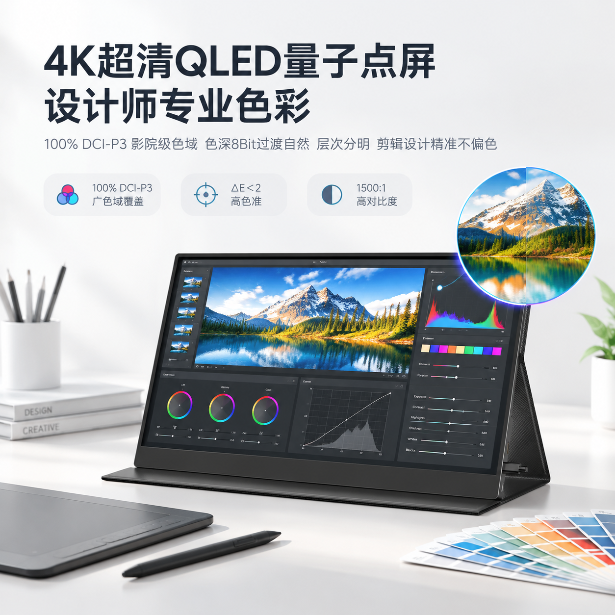 [主图-1] 4K QLED量子点屏画质总览，唯一任务：展示4… - 图片创意预览