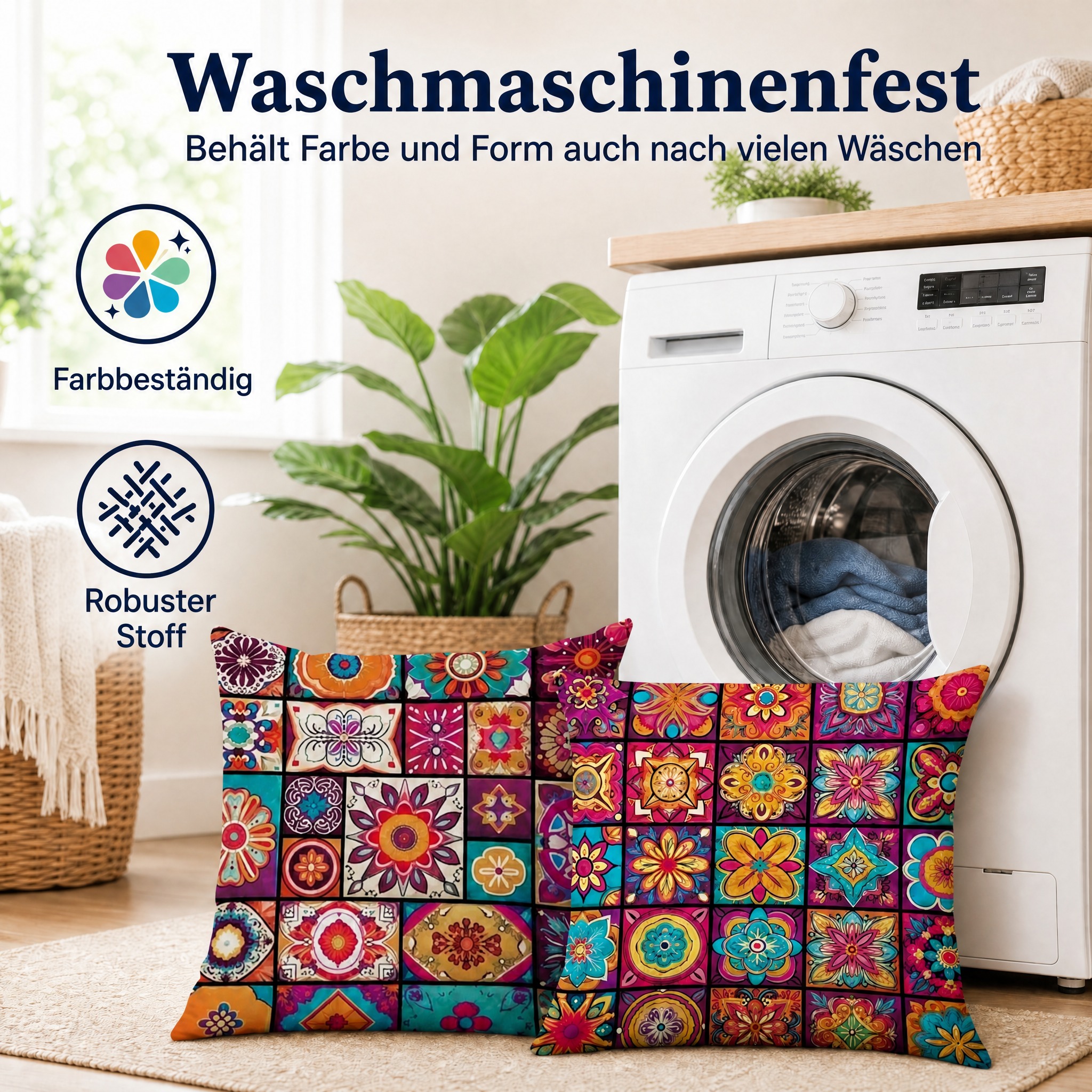 Two bohemian pillow covers in f… - 图片创意预览