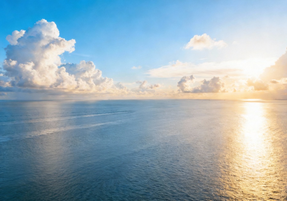 只保留海面和天空，其他元素去掉预览效果