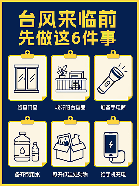 台风预警 警报 小红书封面