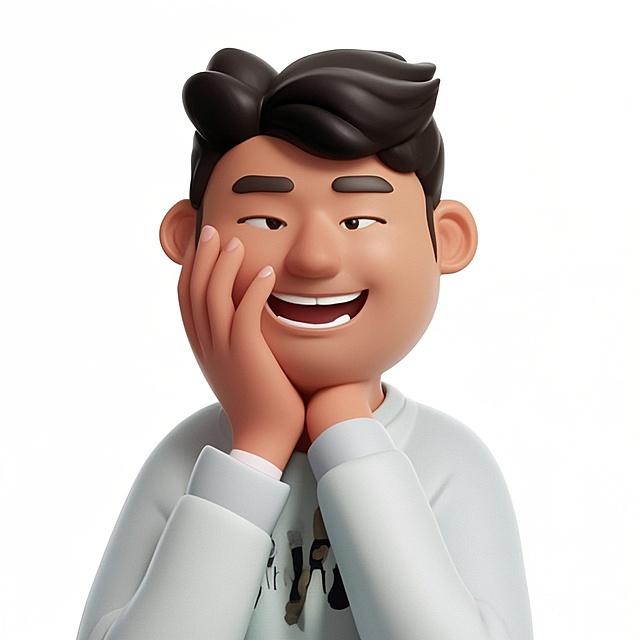 一个3d卡通风格的人