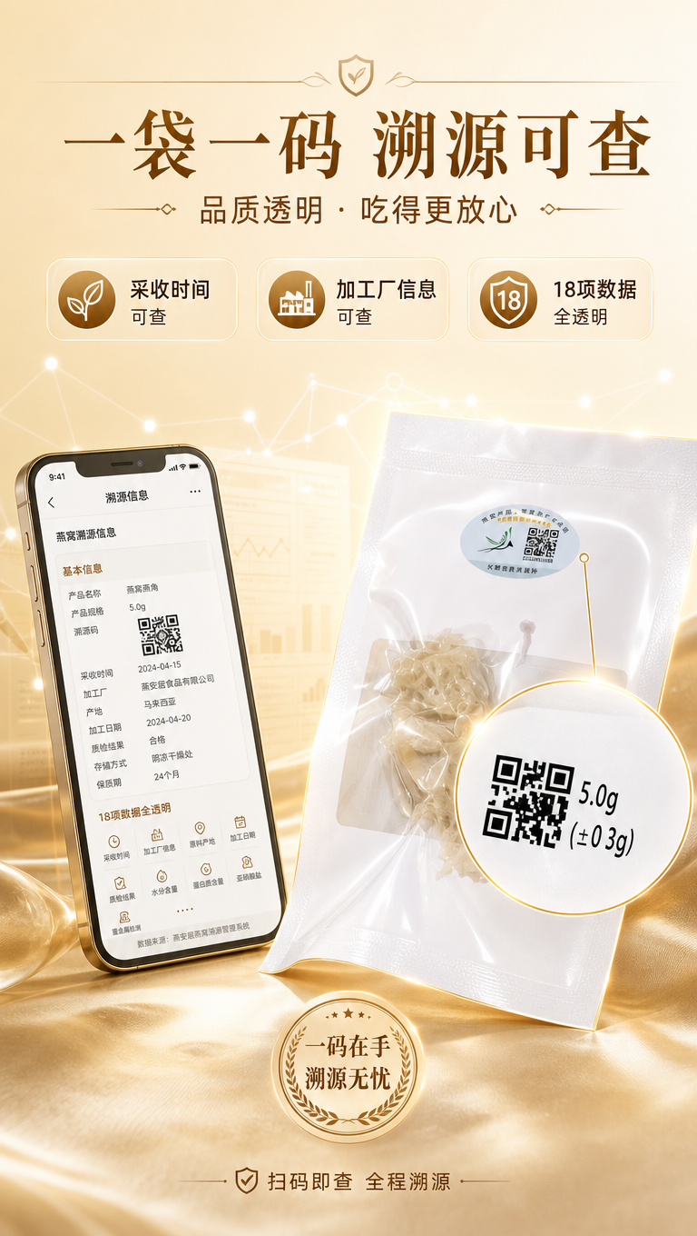 [商品] 使用【图1】独立包装燕角（带溯源码）；保留包装上溯源… - 图片创意预览