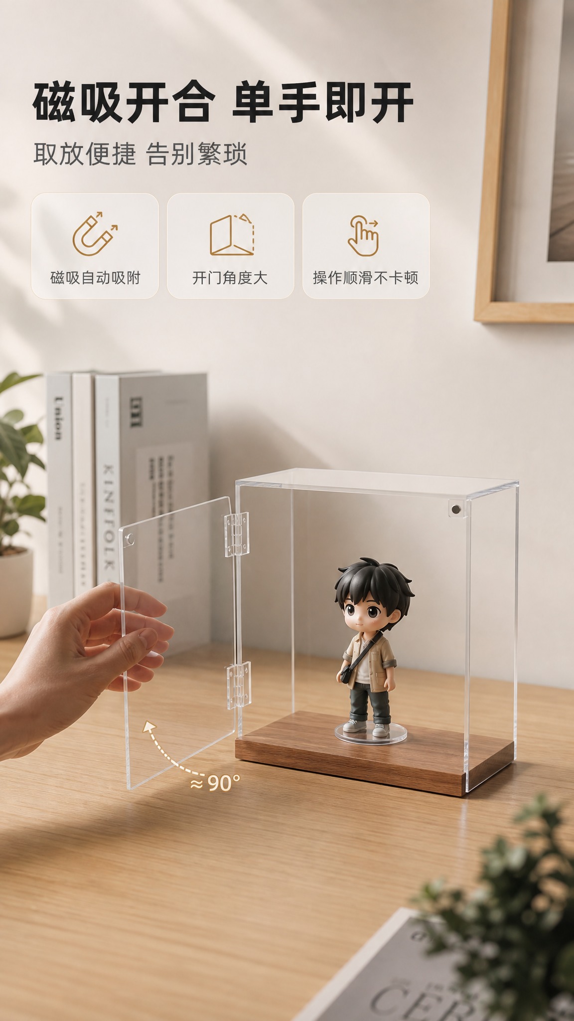 [商品] 使用【图8】透明亚克力手办展示盒（开门状态）；保留亚… - 图片创意预览
