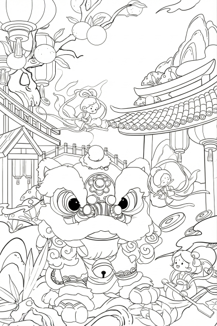 将这张图片转换为纯黑白线稿，保留所有轮廓和细节，去除原有色彩预览效果