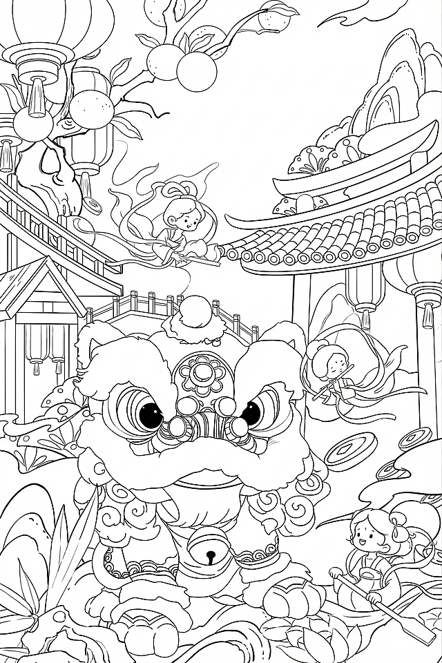 将这张图片转换为纯黑白线稿，保留所有轮廓和细节，去除原有色彩